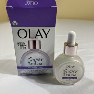 Olay Super Serum Night Repair Fragrance Free 30ml 1.0 fl oz Anti Aging NIB